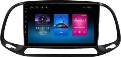 Autoradio met bluetooth - Carplay - Voor Fiat Doblo (2015-2019) - Geschikt voor Apple en Android - Stereo - Navigatie - Navigatiesysteem auto - 1GB 16GB