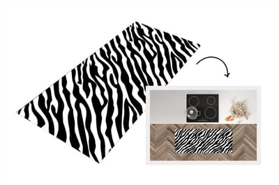 Keukenloper - Loper keuken - Dieren - Zebra - Design - 120x50 cm - Keukenloper vinyl