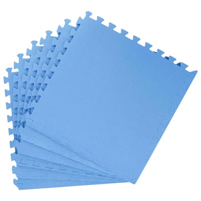 vidaXL - Vloermatten - 6 - st - Blauw - 2,16 - m² - EVA - Schuim