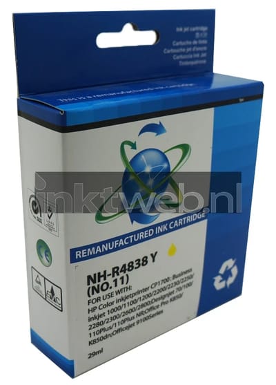 Huismerk HP 11 geel (Huismerk (remanufactured))