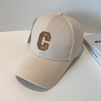 Casquette de Baseball Simple Brodée Lettre C Pour Hommes Femmes Uni Réglable Chapeau de Soleil Unisexe Décontracté Hip Hop Papa Casquette de Camionneur (as the picture,Adjustable) gray