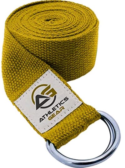 Duurzame Yoga Riem met D-Ring Gesp - 1,8 m Lang en 3,8 cm Breed voor Stretching en Flexibiliteit