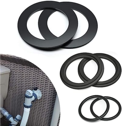 Pool O-Ring voor Intex - Rubber Sealing Rings, 6-Piece Set, Vervangende Onderdelen voor Zwembad, Waterdichte Afdichtingen en Accessoires