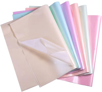 Dailygoods- Cadeaupapier 30 Stuks Metallic Kleuren - Biologisch Afbreekbaar Vellen - 50x70 cm - Glanzend en Mat - Voor Verjaardag/Bruiloft - Ambachten en Decoraties - Weefselpapier