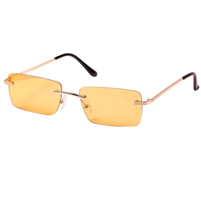 Bovista Zonnebril Voor Dames & Heren - Zonnenbrillen - Zonnenbril - Sun Glasses - Sunglasses - Techno Bril - Rave & Festival - Premium Quality - Goud
