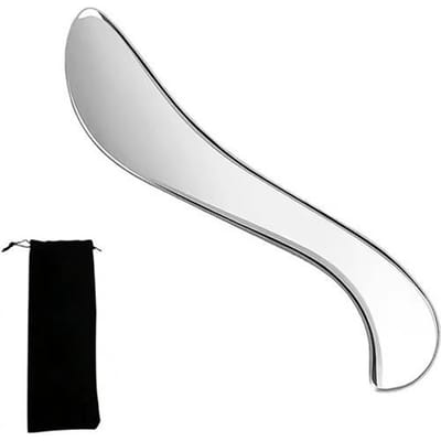 Grattoir Gua Sha en Acier Inoxydable Outil de Massage Corporel Pour Muscles Fascias Soin de la Peau Relaxation Dos Bras Jambe