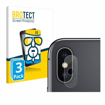 Screenprotector 3 Stuks voor Apple iPhone X / Xs (Camera aan de achterkant) Beschermglas transparant