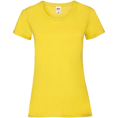 Dames-T-shirt Fruit of the Loom Valueweight