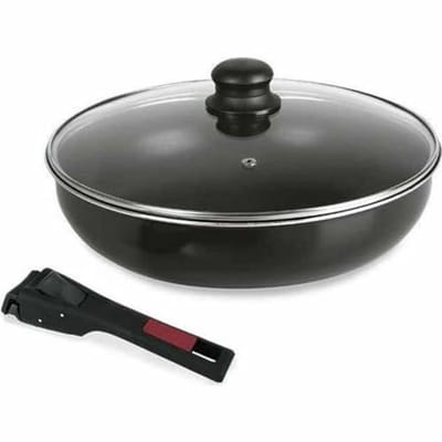 Friteuse Pan met afneembaar handvat - Zwart