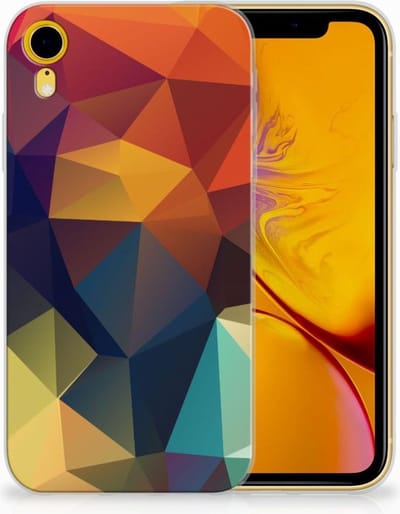 Apple iPhone Xr TPU Hoesje Polygon Color