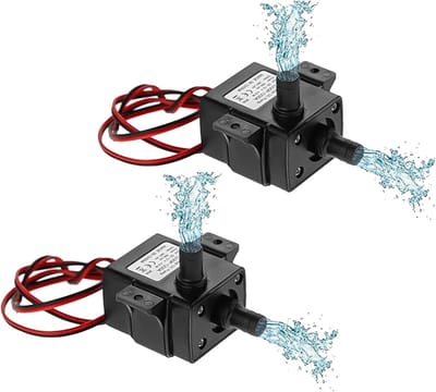 Mini Brushless Waterpomp 12V 4.8W voor Aquarium, Vijver en Fontein - 240L/h, 8mm Nozzle, Stil en Efficiënt