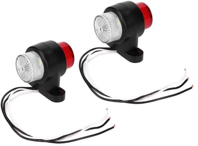 Shopcentral - Achterlicht LED - Vrachtwagen zijmarkeringslicht - Duurzaam en energiezuinig - Rood + wit - Veiligheidsverlichting - Geschikt voor aanha