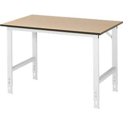 Table de travail, plateau en MDF, l. 1250 x P 800 x H 760-1080 mm