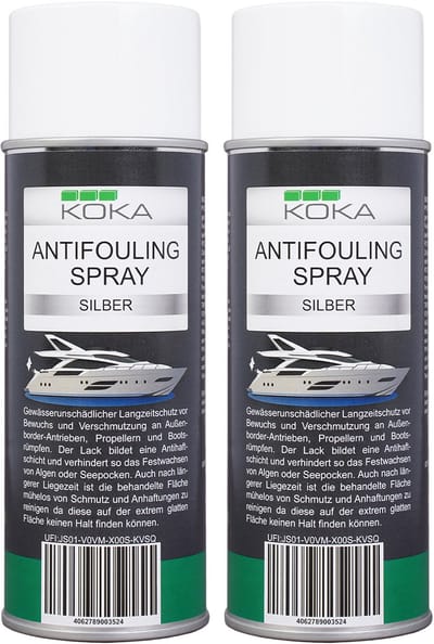 2x Antifouling Spray Zilver