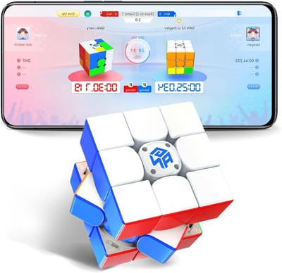 Intelligente Puzzel Kubus - Magnetische Speed Cube - Online Competities - Magnetische Ophanging - 3x3 - Zwart
