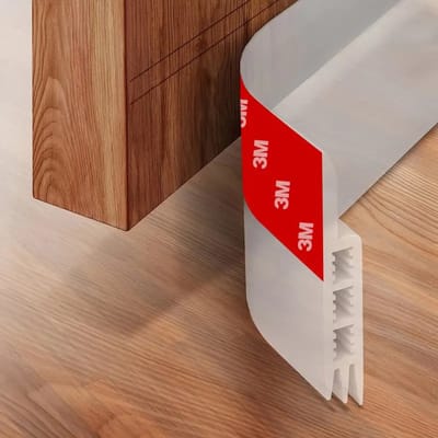 Nivard Tochtstrip - Tochthond - Windstopper - Deurborstel - Tochtband - Tochtstopper - Tochtkussen - Kussen Voor Deur - Draft Stopper - Transparant