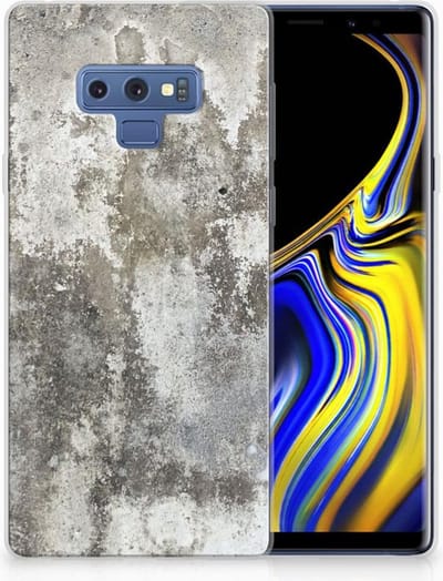 Samsung Galaxy Note 9 TPU Siliconen Hoesje Beton Print