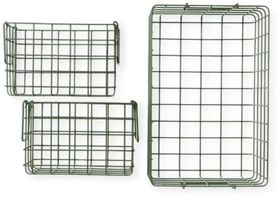 Mustard - Baskets - Manden - Set van 3 - Olive