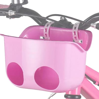 Kinderfietsmand - Poppenzitje - Speelgoed Vervoeren - Veilige Stuurbeugel - 21x15x14 cm - Roze