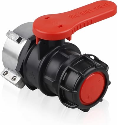 TOVBMUP Adapter Kogelkraan tank afvoerkraan vervangende kogelkraan IBC-aftapkraan - IBC-tank accessoires - klepkraan voor IBC container - watertank regenton jerrycan DN50 (75 mm) - aankoopadvies