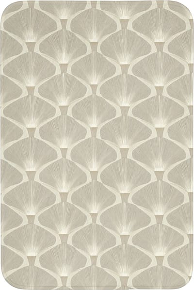 Badmat 60x90 cm - Antislip - Paneel - Ginkgo - Zand - Badmatten voor badkamer - Badkamermat - Douchemat - Badkamer mat