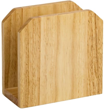 Dailygoods - HILLSPRING Servethouder van rubberhout voor keuken, rechtopstaande papieren servettendispenser
