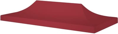 Partytent dak - Luifel afdekking - Buitenfeesten organiseren - Waterdichte PVC coating - 6 x 3 meter - Bordeaux