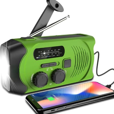 Noodradio Solar Opwindbaar - Noodradio Opwindbaar - Opwindbare Radio - Powerbank Zonne Energie