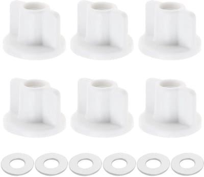 Allecto - Toiletbril Bevestiging - Vervangingsset - Wit - Scharnieren