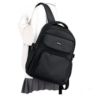 Dailygoody - Vrouwen Rugzak - Casual Dagrugzak - Waterbestendig - Zwart - Laptoprugzak 14 Inch - Geschikt voor Vrije Tijd en Werk