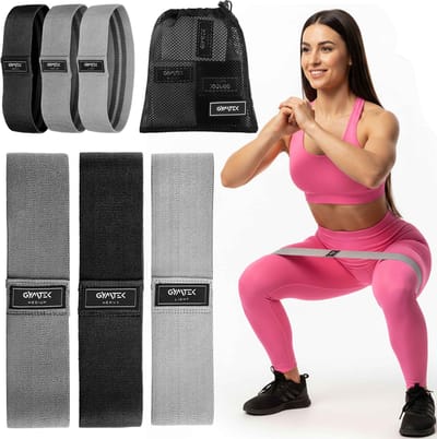 Gymtek® Weerstandsbanden Set - 3 Stuks - 7-12/12-16/18-23 kg - Fitnessbanden, Weerstandsband, Gymnastiekbanden - Yoga, Pilates, Fitness