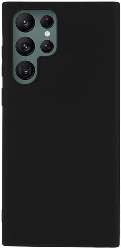 Dun TPU Hoesje Zwart Geschikt voor Samsung Galaxy S22 Ultra | Back Cover Matte Zwart | Flexibel | Lichtgewicht | Ultra Dun
