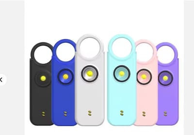 DS-SOS keyring -Persoonlijk & vibratie alarm - sleutelhanger - 135db -oplaadbaar - low battery alarm - LED licht & akoestische flash - aanvaller & wolven afschrikker