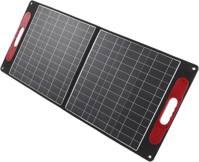 Opvouwbaar Zonnepaneel - Draagbaar Paneel - Energie Opwekken - Hoge Efficiëntie - 100W - Zwart