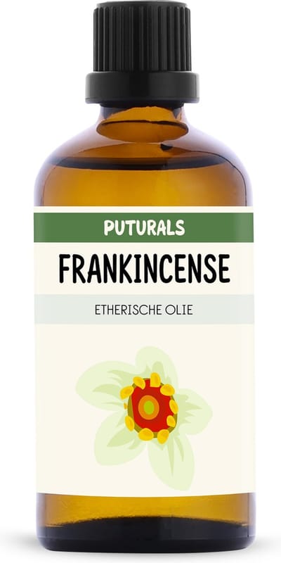 Puturals Frankincense Olie 100% Natuurlijk - 100ml - Puur en Vegan - Frankincense Etherische Olie voor Huid, Haar en Aromatherapie