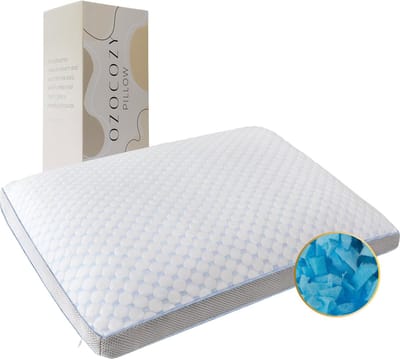 Ozocozy Dream on - Hoofdkussen - 60 x 70 cm - Memory Foam - Traagschuim Hoofdkussen - Geschikt voor rug-, zij- en buikslapers - Verkoelende Technologie - Vulbaar