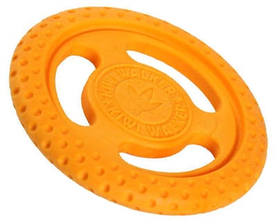 Kiwi Walker - Let's Play - Hondenspeelgoed - Frisbee - Oranje - 16cm