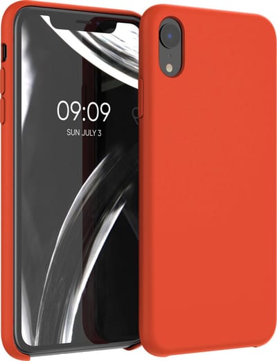 kwmobile telefoonhoesje geschikt voor Apple iPhone XR - Hoesje met siliconen coating - Smartphone case in tomaatrood