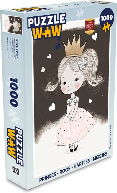 Puzzel Prinses - Roos - Hartjes - Meisjes - Legpuzzel - Puzzel 1000 stukjes volwassenen