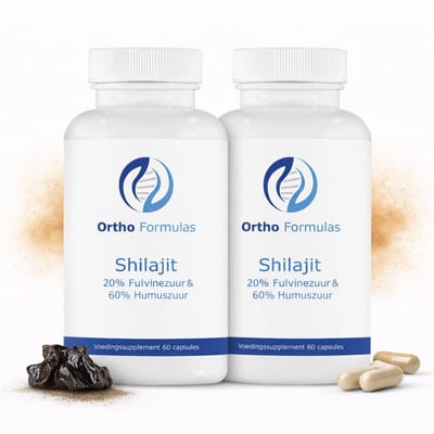 2x Shilajit Capsules – Testosterone Booster & Libido Man – Voordeel Set - 500 mg – 60 Vegan Capsules