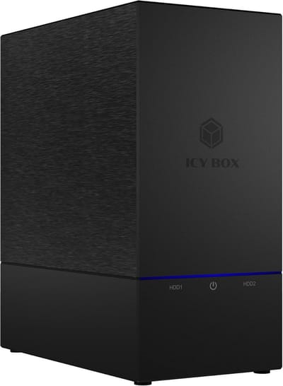 Externe USB-C RAID Behuizing voor 2x 2,5" & 3,5" HDD/SSD met 10 Gbit/s