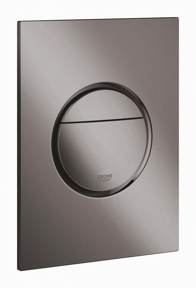 GROHE Nova Cosmopolitan S Bedieningspaneel Toilet - Verticaal - Dual Flush - Eco - Hard graphite (glanzend antraciet) - Slank formaat