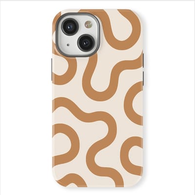 DripCase Motion Flow Tough Hoesje geschikt voor iPhone 13 Mini | Backcover met Mag | Trendy Design | Valbescherming | Warm Whisper