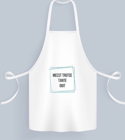 Akyol - meest trotse tante ooit Keukenschort - Tante - trotse tante - verjaardagscadeau - verjaardag - cadeau - cadeautje voor tante - tante artikelen - kado - geschenk - gift - 82 bij 71 cm
