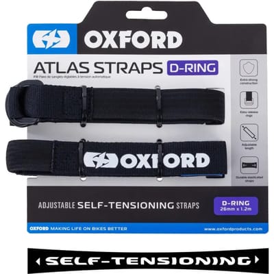 Motorfiets omtrek Oxford Atlas D-Ring (x2)