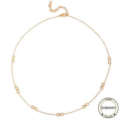 Borasi Infinity Ketting | Goldplated | Verjaardag Cadeau | Moederdag Cadeautje | Infinity |