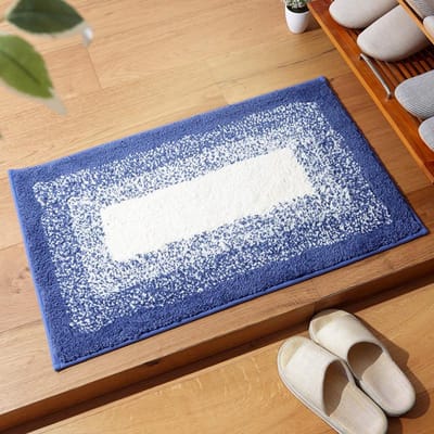 Eenvoudige Effen Huis Mat Entree Deurmat Tapijt Badkamer Toilet Absorberend Antislip Voetmat 50x80cm white