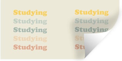 Muurstickers - Sticker Folie - Quotes - Studenleven - Leren - Studenten - 40x20 cm - Plakfolie - Muurstickers Kinderkamer - Zelfklevend Behang - Zelfklevend behangpapier - Stickerfolie