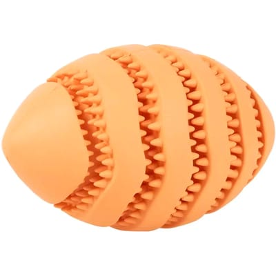EBI Hondenspeelgoed Snackspeeltje Nibble me Rugby Oranje L