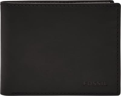 FOSSIL Portemonnee Derrick Passcase Black Zwart